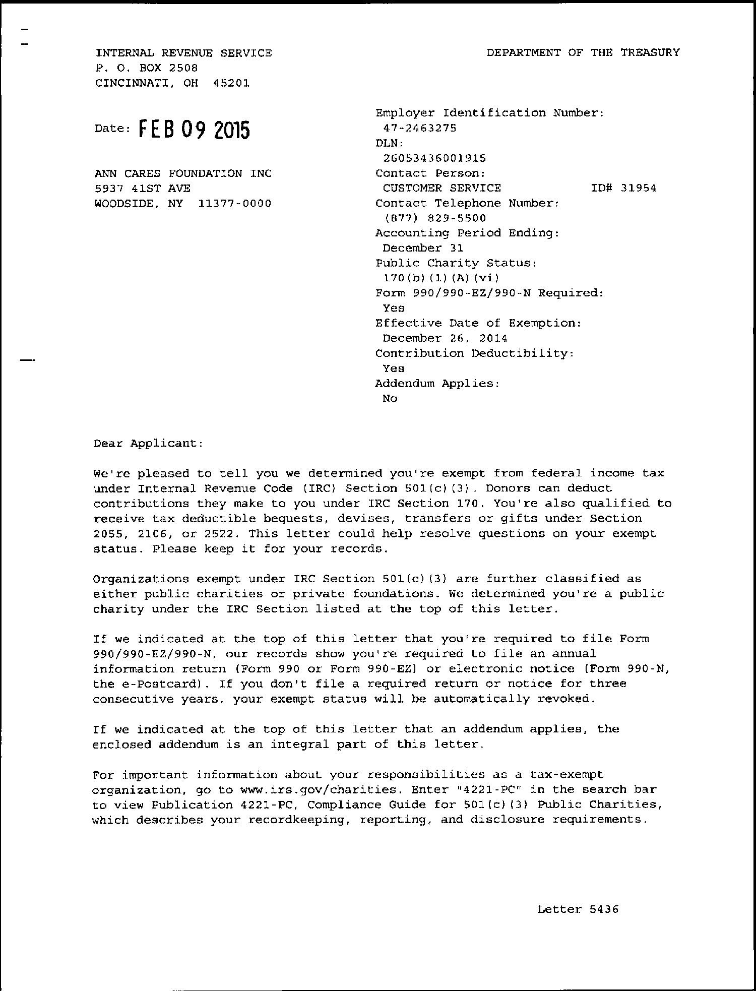 Determination Letter